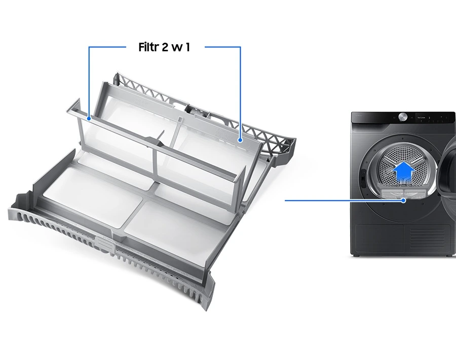 Samsung DV90DG6845LBU4 — Filtr 2 w 1