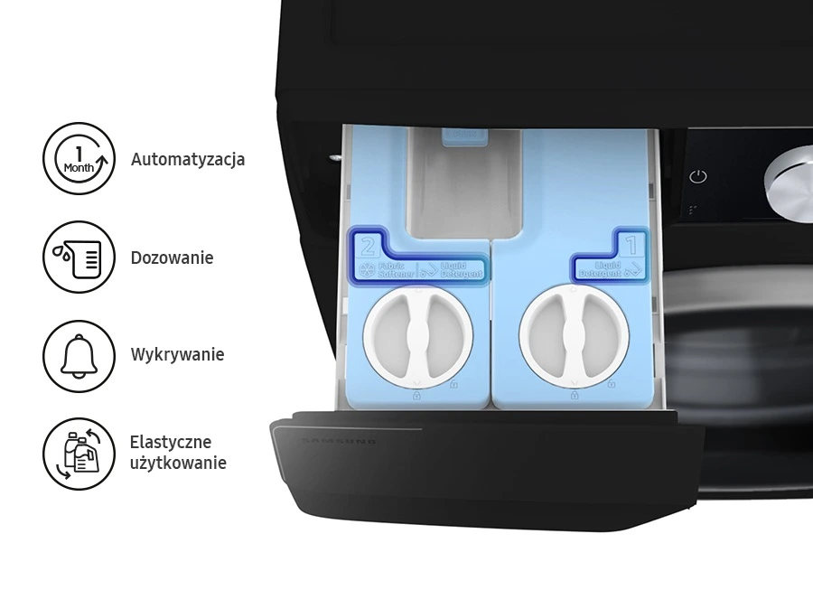 Samsung WW90DG6U85LBU4 — Automatyczne dozowanie środków