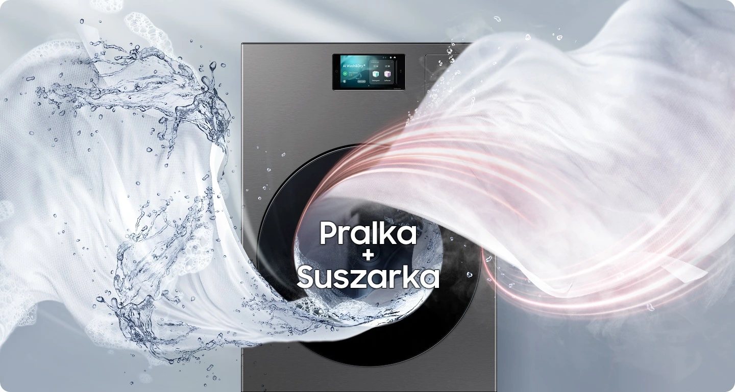 Samsung WD18DB8995BZT2 — Dwa etapy w jednym bębnie