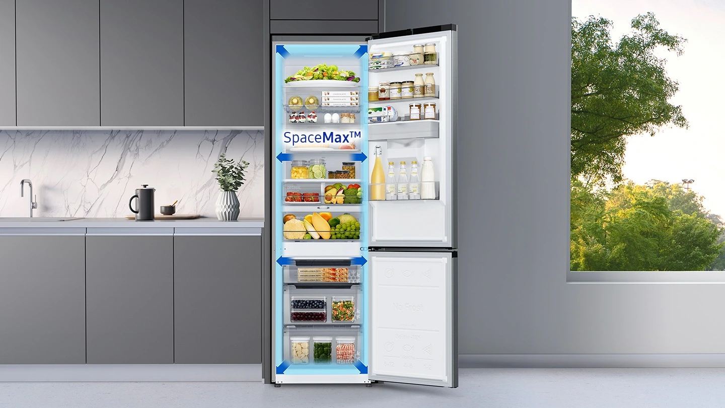 Samsung RB38C635ES9/EF — SpaceMax i wykorzystanie wnętrza