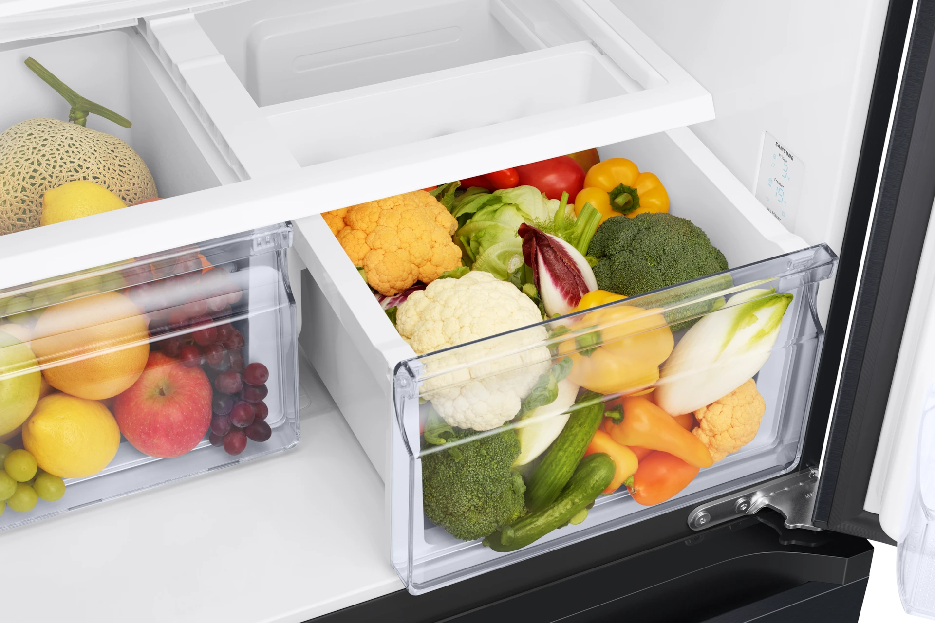 Lodówka Frenchdoor Slim AI No Frost Twin Cooling Plus™ wys. 177,6 cm RF50C530EB1/EO — widok 7