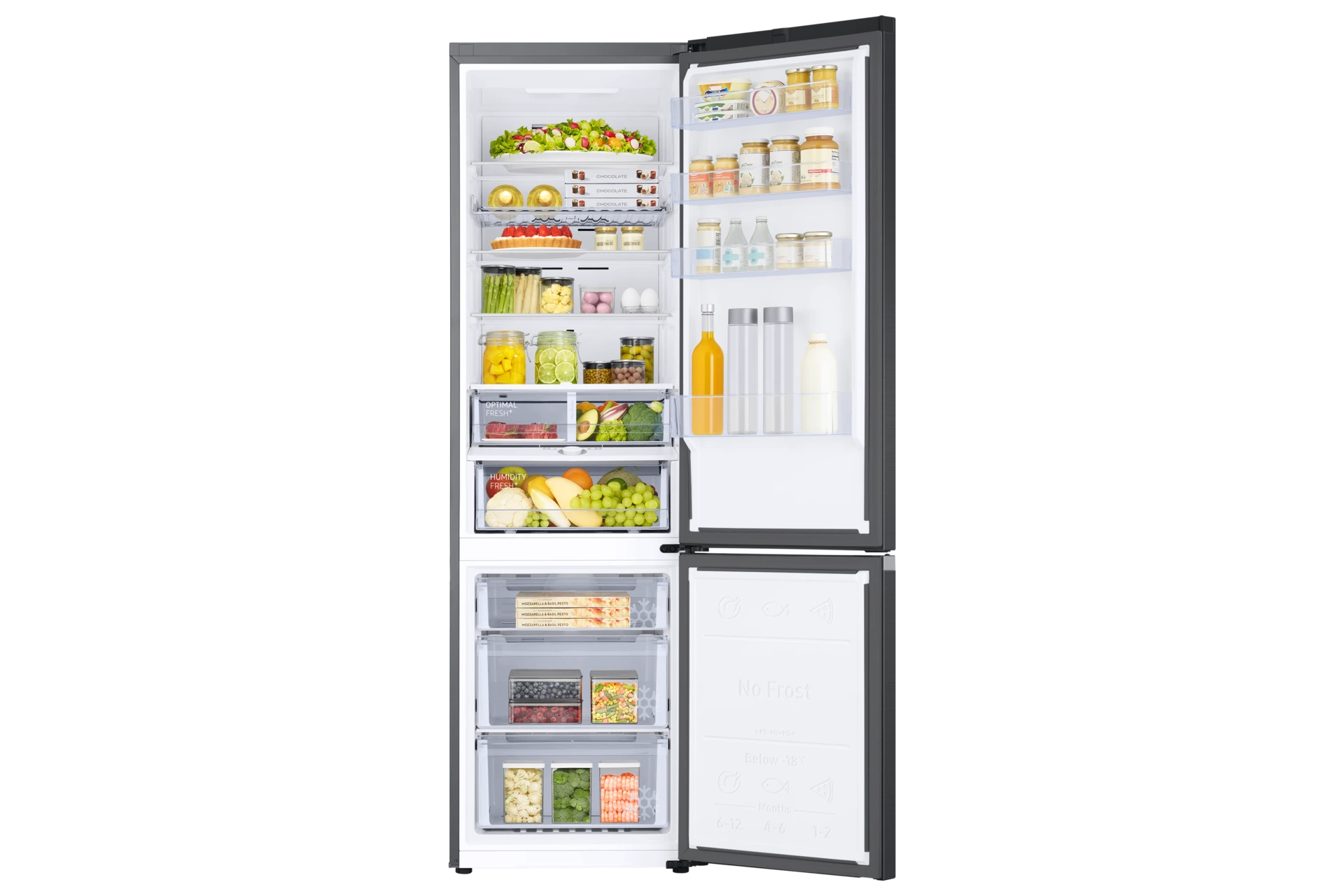 Lodówka AI z dolnym zamrażalnikiem No Frost AI Energy Mode wys. 203 cm RB38C675EB1/EF — widok 5