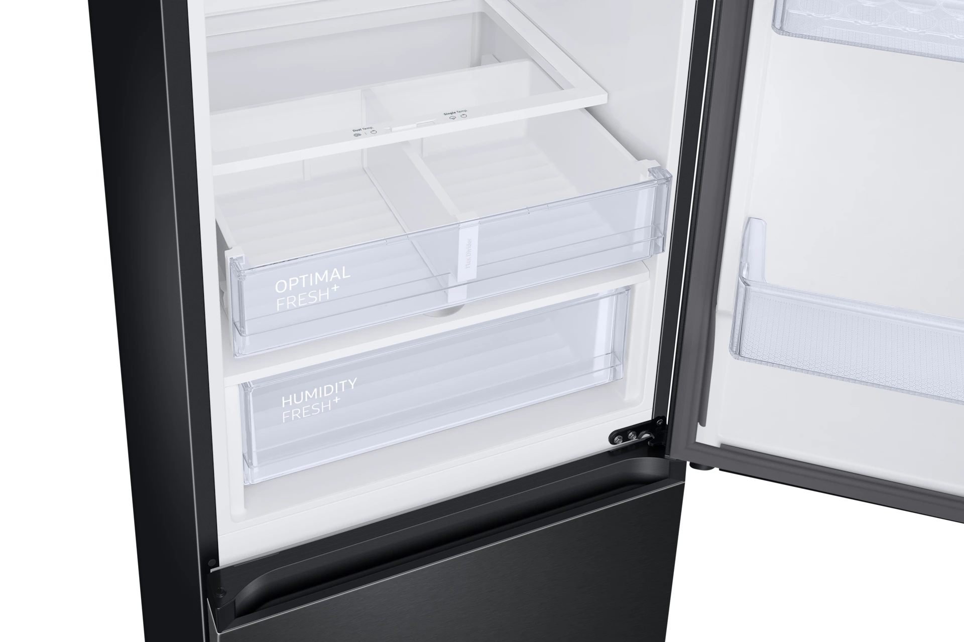 Lodówka AI z dolnym zamrażalnikiem No Frost AI Energy Mode wys. 185,3 cm RB34C675EBN/EF — widok 6