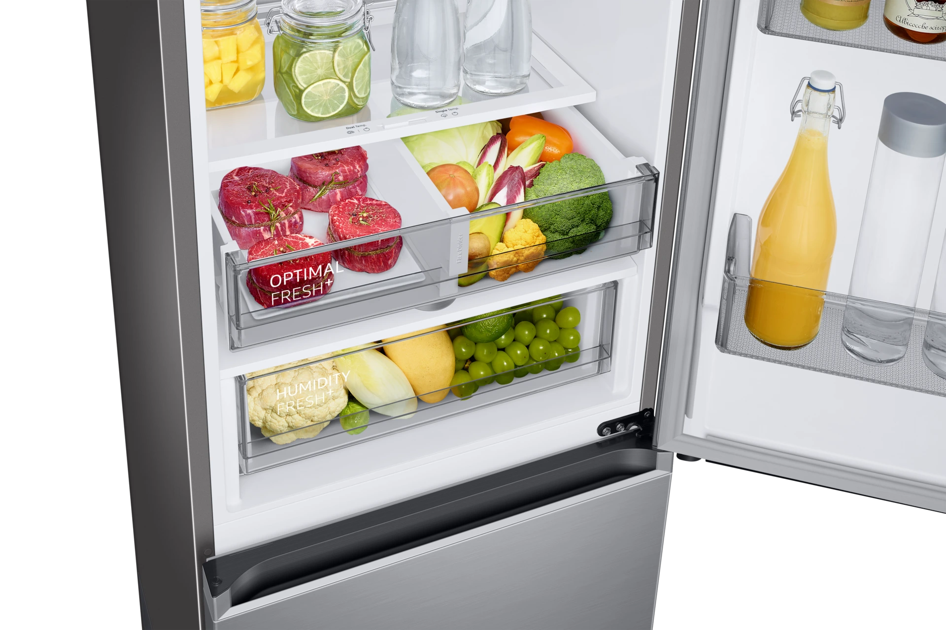 Lodówka AI z dolnym zamrażalnikiem No Frost SpaceMax™ wys. 185,3 cm RB34C775CS9/EF — widok 8