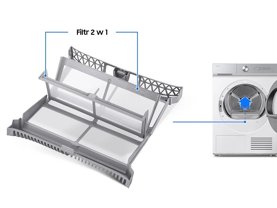 Samsung DV90DB8845GHU4 — Filtr 2 w 1