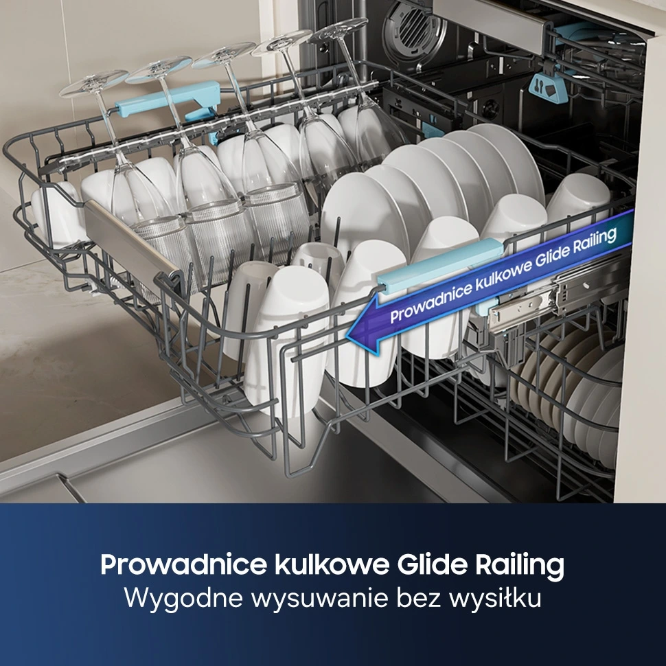 Zmywarka do zabudowy z systemem Auto Open bez panelu 60 cm DW80H77NAB0U1 — widok 19
