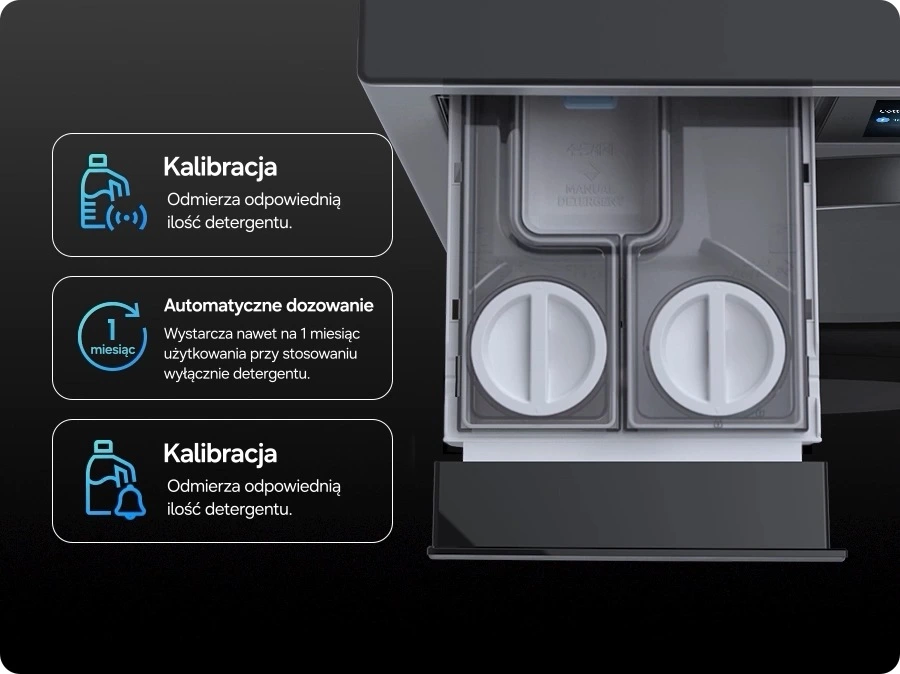 Samsung WF90H11C4ST2 — Automatyczne dozowanie środków