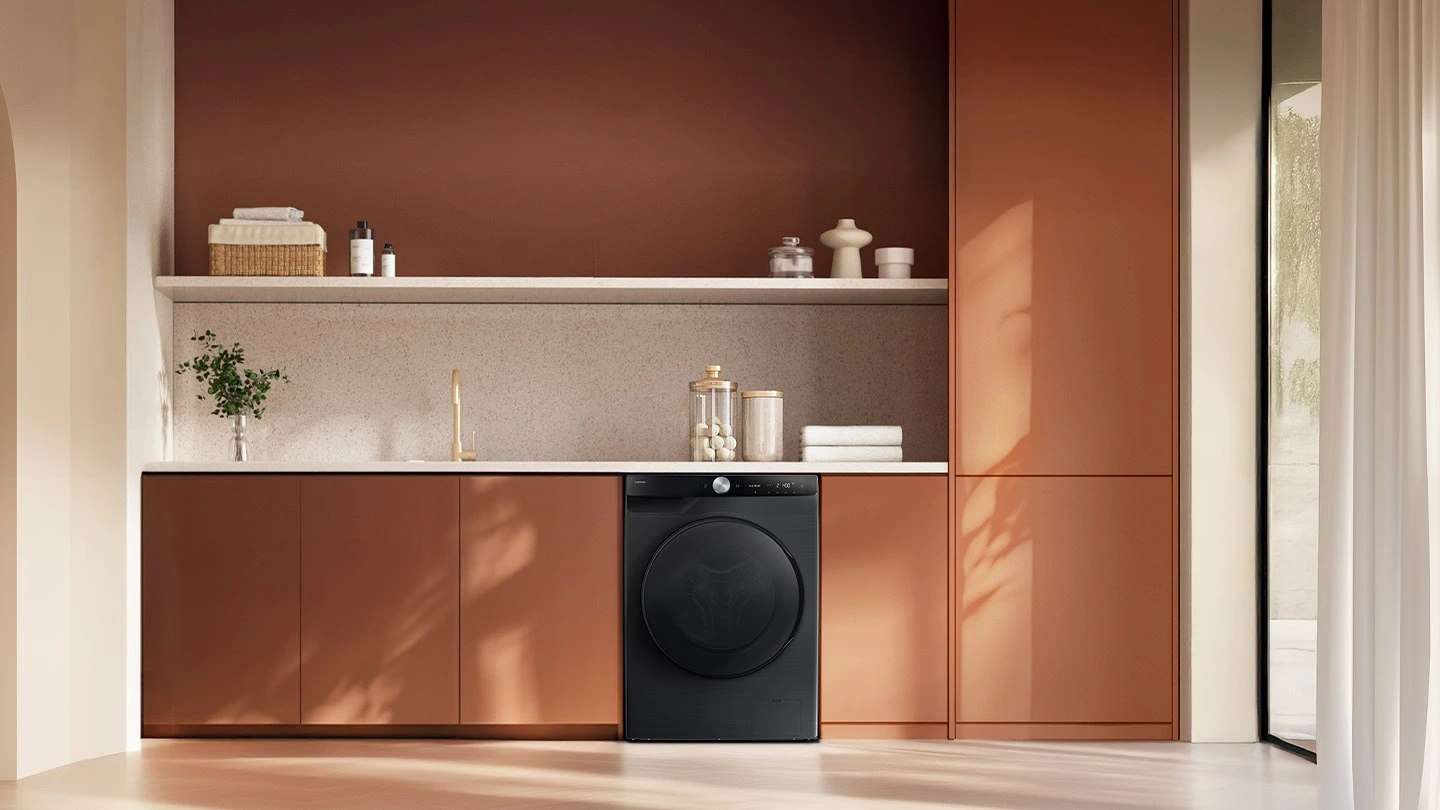 Samsung WD90DG6G94BBU4 — aranżacja producenta