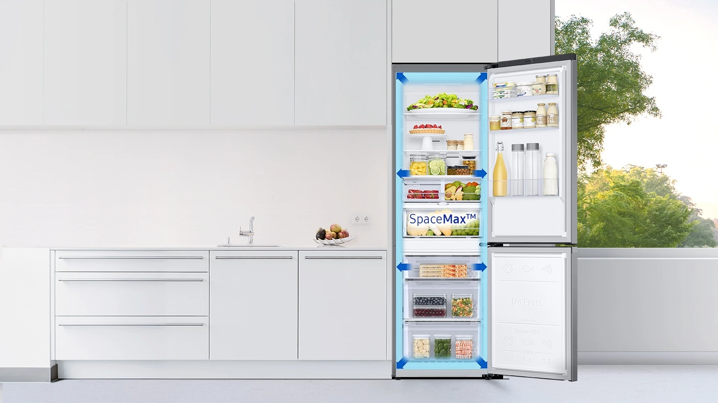Samsung RB34C603CS9/EF — SpaceMax i wykorzystanie wnętrza