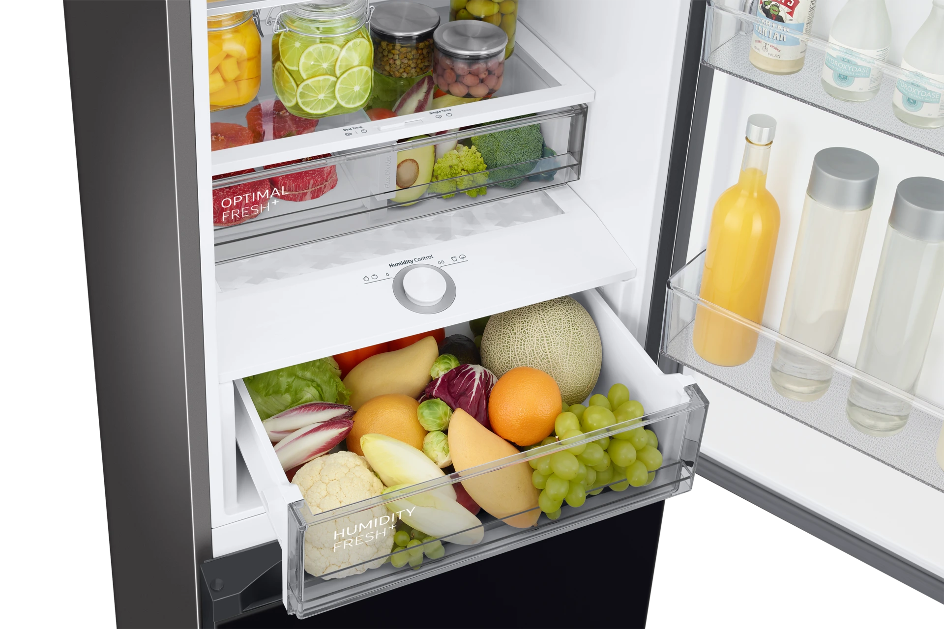 Lodówka Bespoke AI z dolnym zamrażalnikiem No Frost Optimal Fresh + wys. 203 cm RB38C7B5C22/EF — widok 8
