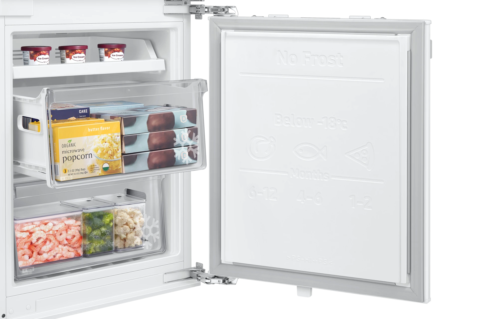 Lodówka do zabudowy AI No Frost Twin Cooling Plus™ wys. 193,5 cm BRB70F30AEF0EO — widok 9
