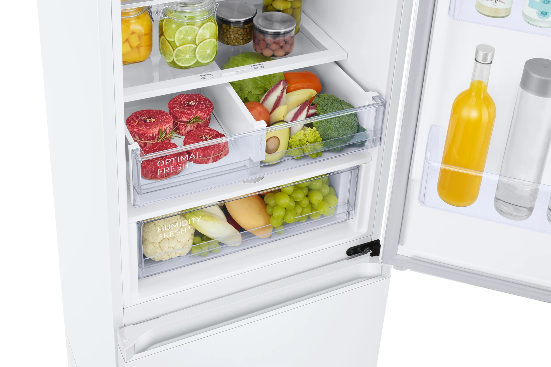 Lodówka AI z dolnym zamrażalnikiem No Frost AI Energy Mode wys. 203 cm RB38C605CWW/EF — widok 8