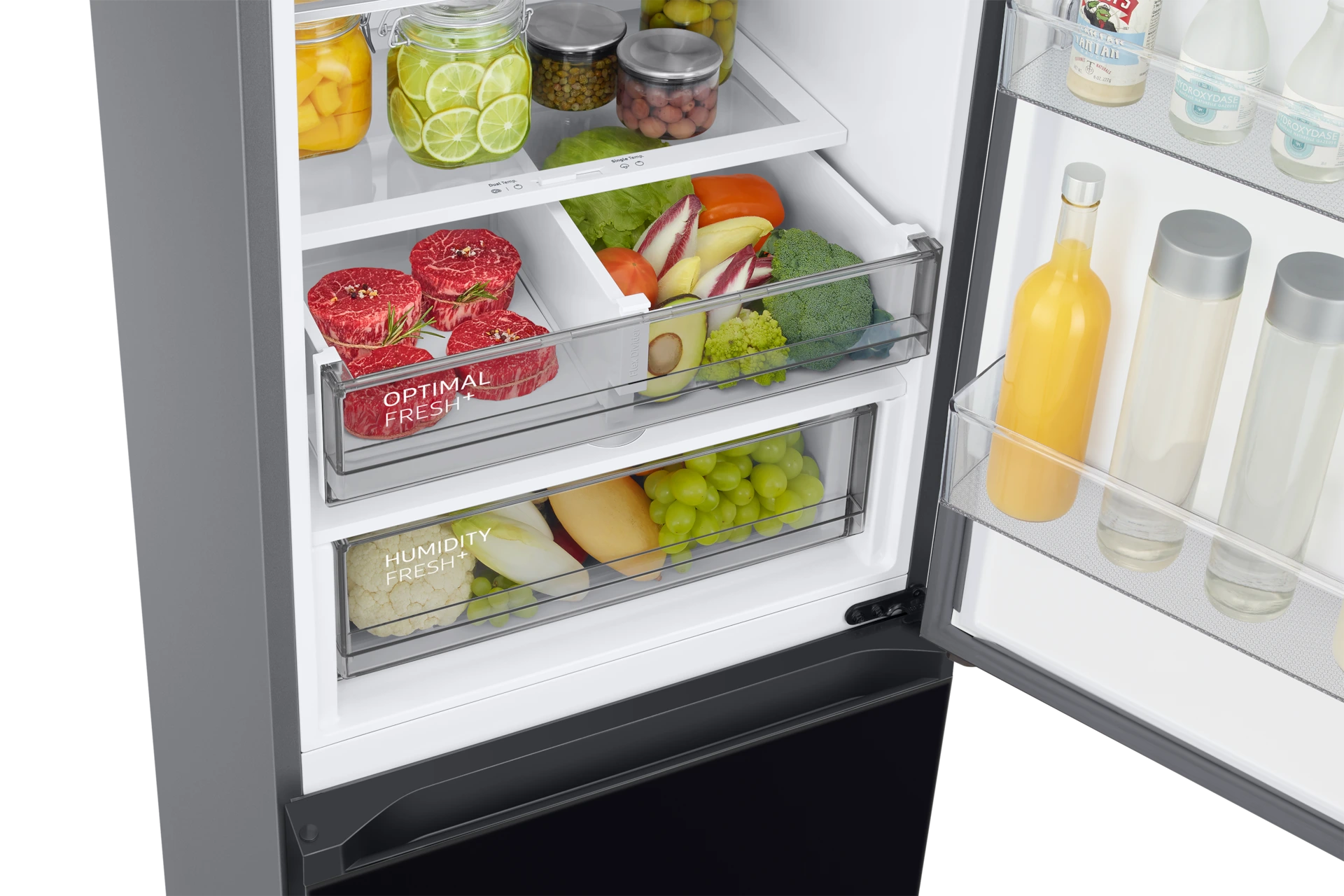 Lodówka Bespoke AI z dolnym zamrażalnikiem No Frost Optimal Fresh + wys. 203 cm RB38C7B5D22/EF — widok 7