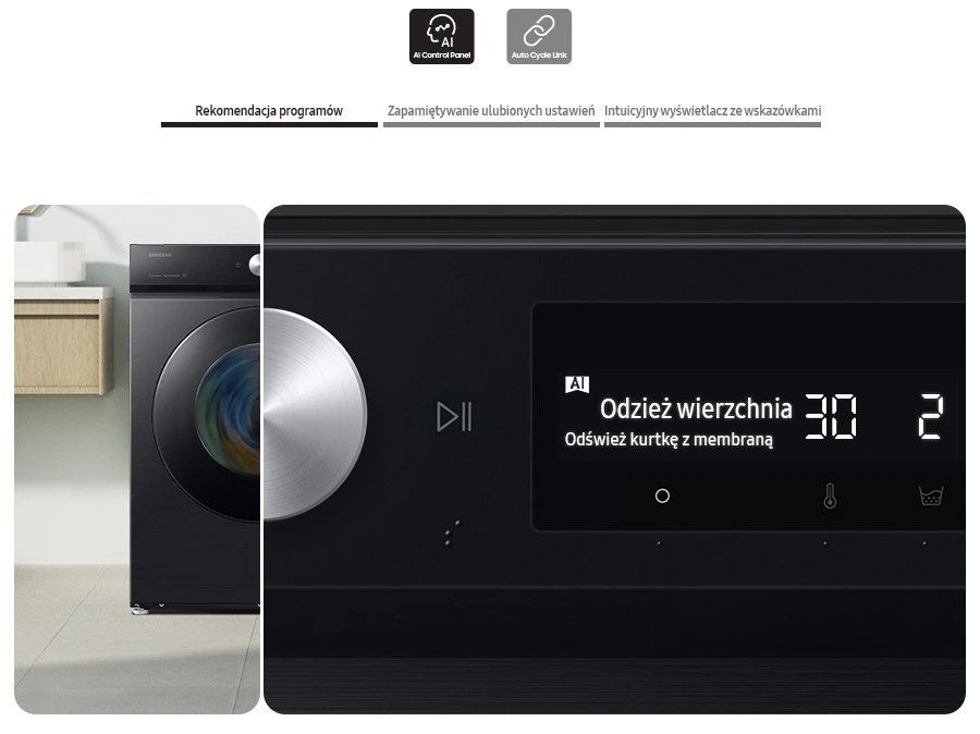 Samsung WW11DB8B95GBU4 — Panel AI Control