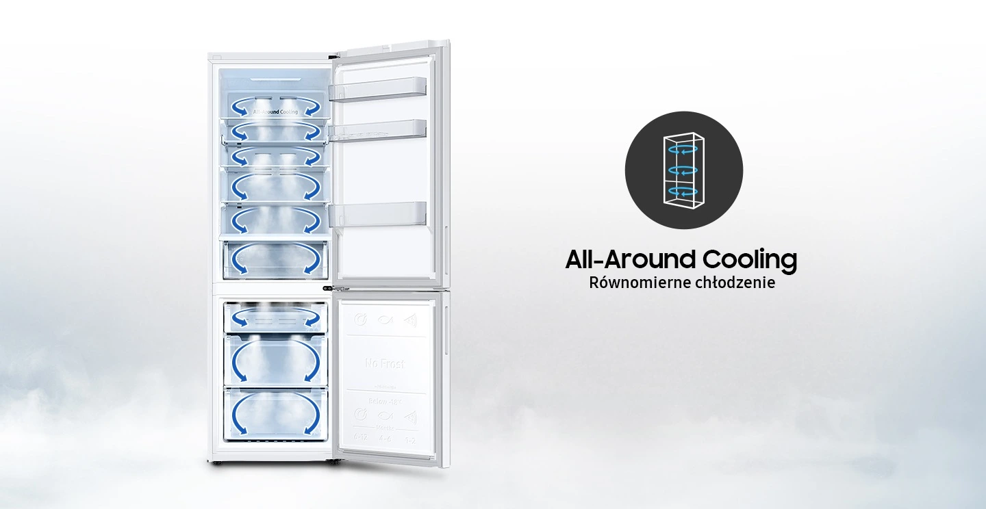 Samsung RB33B610EWW/EF — All Around Cooling