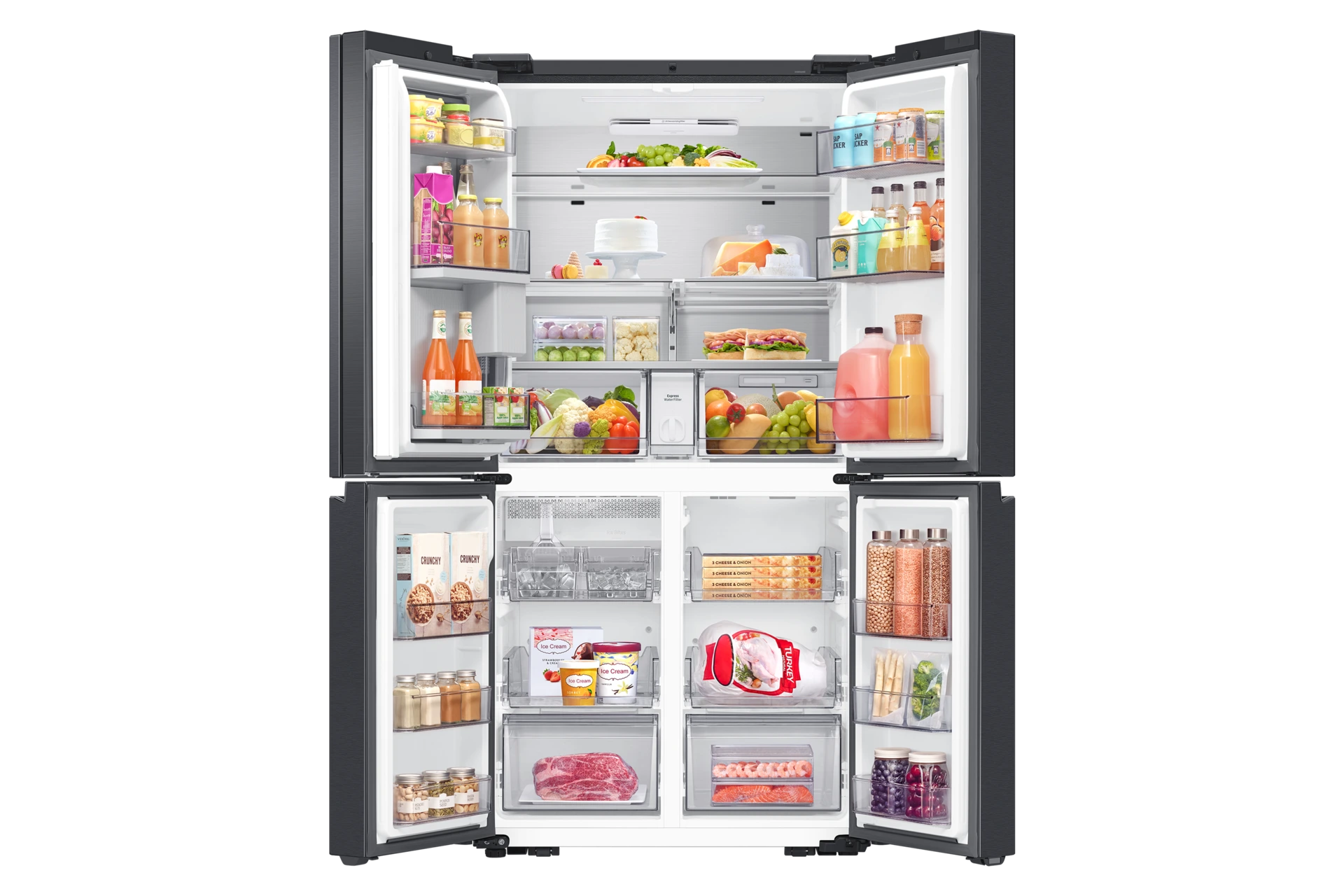 Lodówka Multidoor AI Family Hub™ 21.5" No Frost AI Vision wys. 183 cm RF65DG9H0EB1EO — widok 6