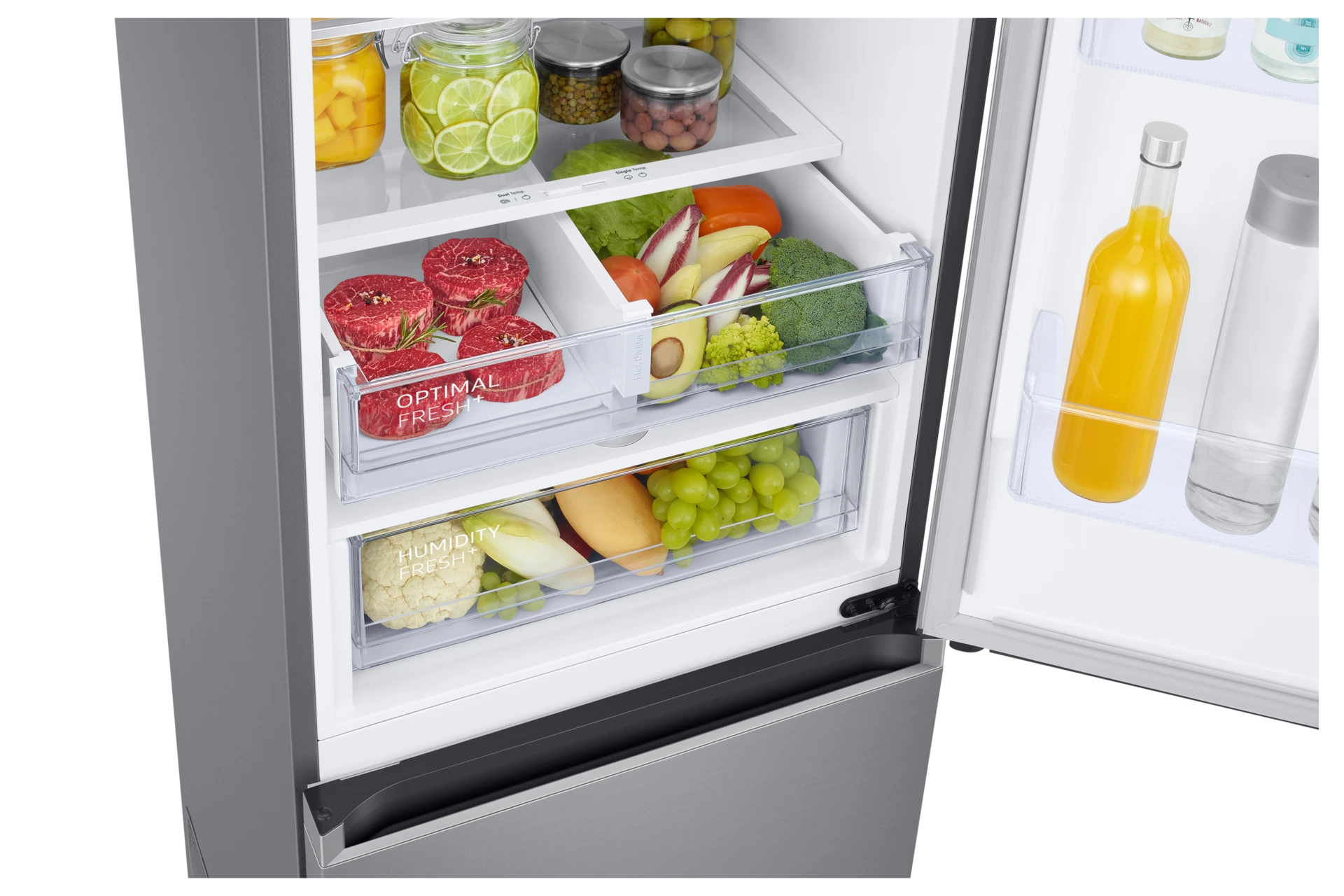 Lodówka AI z dolnym zamrażalnikiem No Frost AI Energy Mode wys. 203 cm RB38C675CS9/EF — widok 7