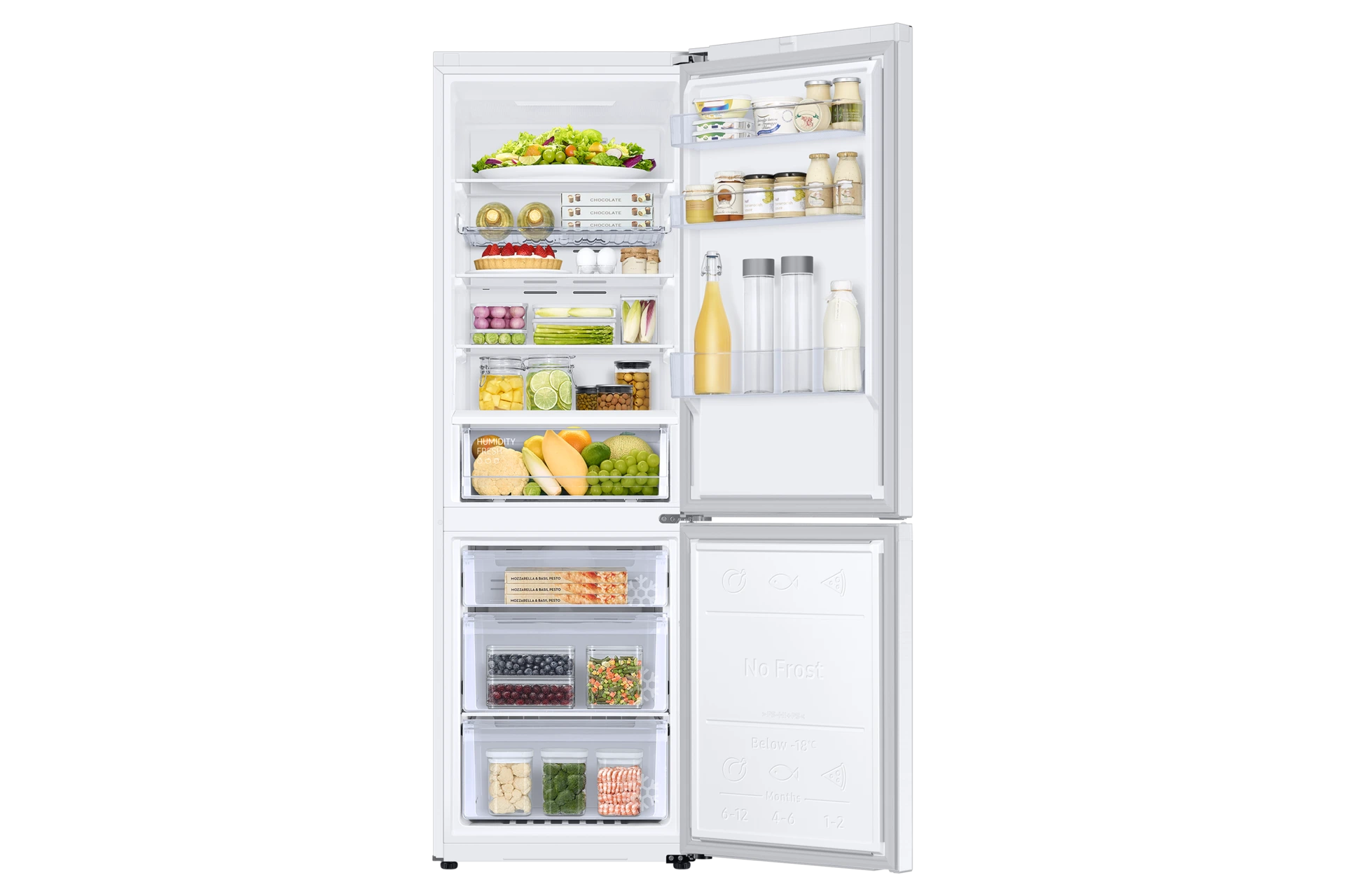 Lodówka AI z dolnym zamrażalnikiem No Frost SpaceMax™ wys. 185,3 cm RB34C672EWW/EF — widok 5
