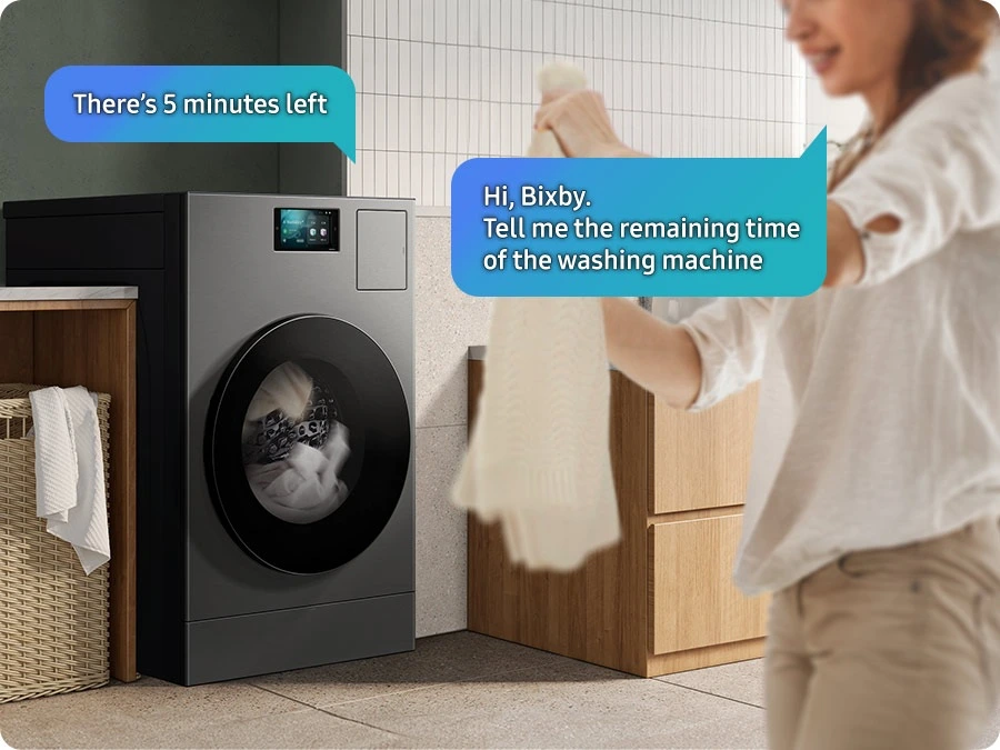 Samsung WD18DB8995BZT2 — Komendy głosowe Bixby