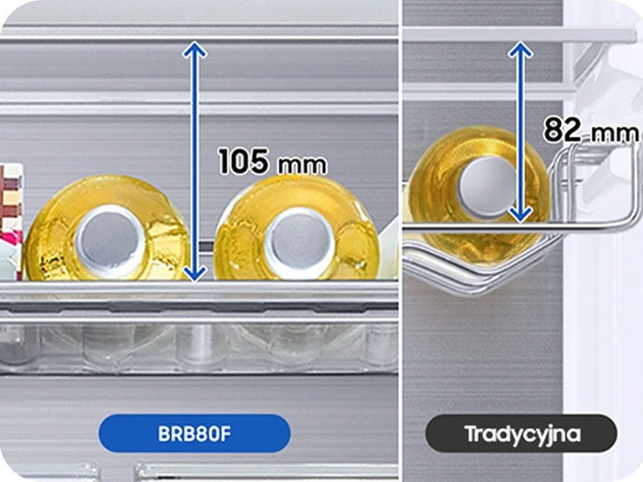Samsung BRB70F30AEF0EO — Wielofunkcyjna półka na butelki