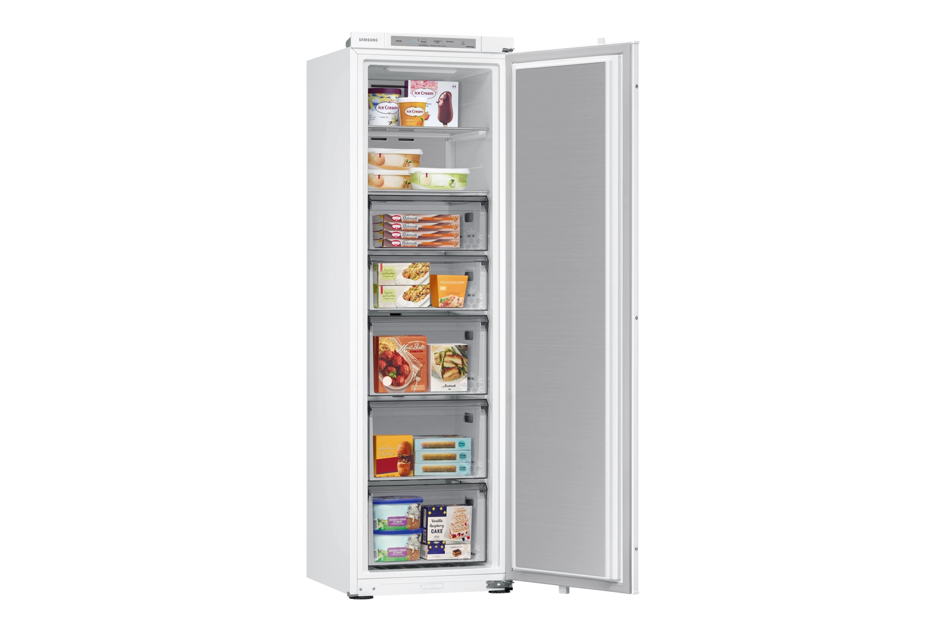 Zamrażarka do zabudowy jednodrzwiowa No Frost AI Energy Mode wys. 177,5 cm BRZ22700EWW/EF — widok 6