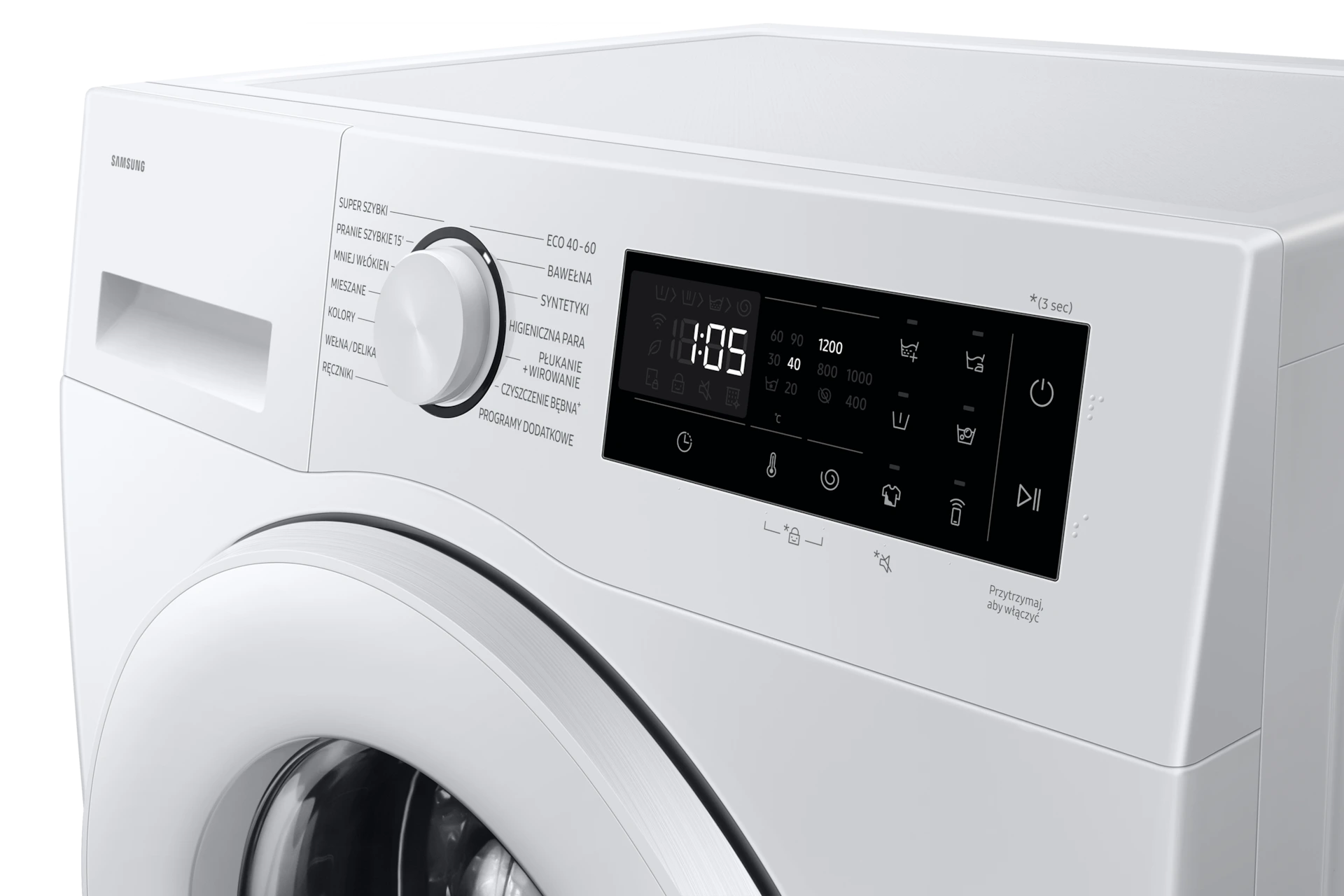 Pralka Slim AI Ecobubble™ Program Super Szybki 39‘ WW80FG5L32TEEO Seria 5000 — widok 8