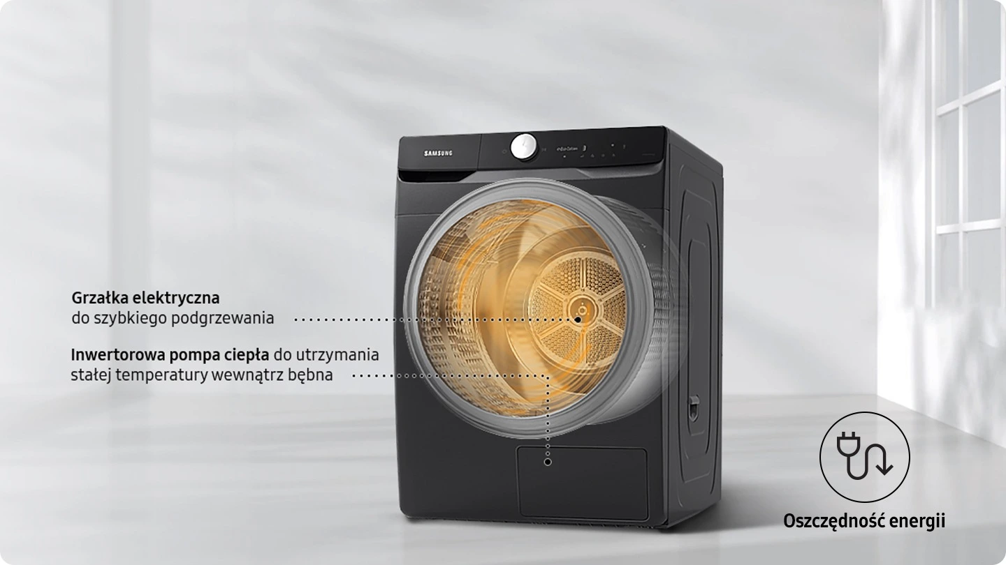 Samsung DV16DG8600BVU4 — Hybrydowa pompa ciepła