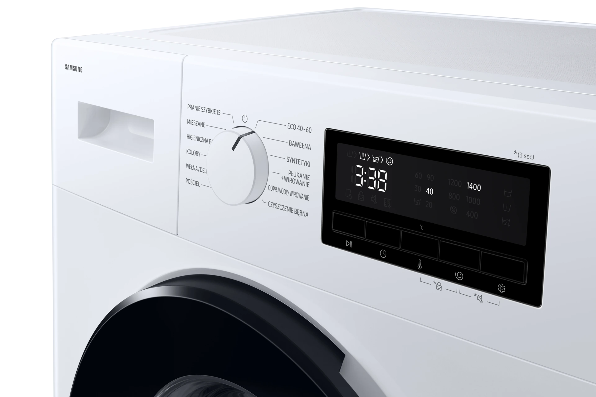 Pralka Slim Higieniczna Para Program Szybki 15' WW80FG3M05AWEO Seria 3000 — widok 7