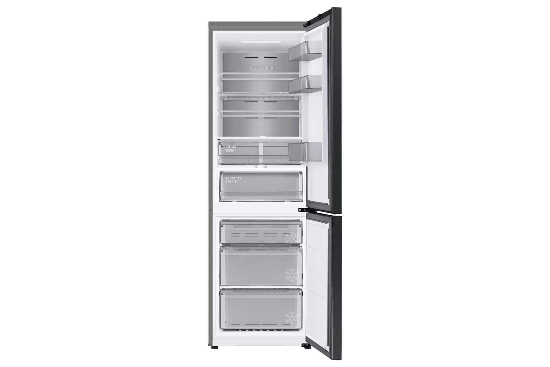 Lodówka Bespoke AI z dolnym zamrażalnikiem No Frost SpaceMax™ wys. 185,3 cm RB34C7B5CAP/EF — widok 3