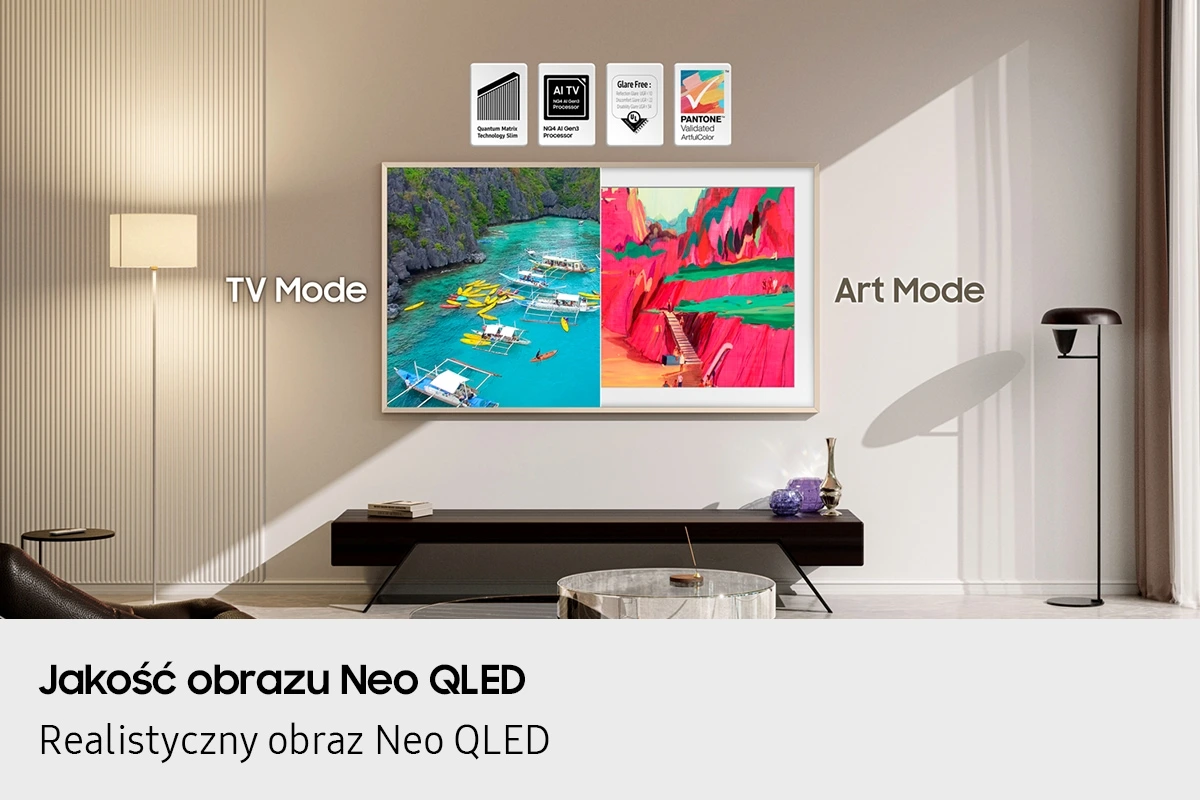 65” The Frame Pro 4K Samsung Vision AI Smart TV (2025) — QE65LS03FWUXXH — widok 5