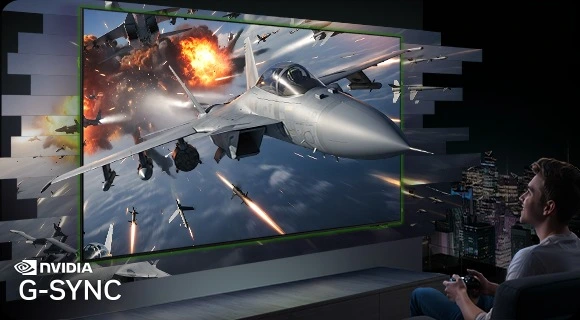 Samsung QE55S95FATXXH — Współpraca z G-Sync