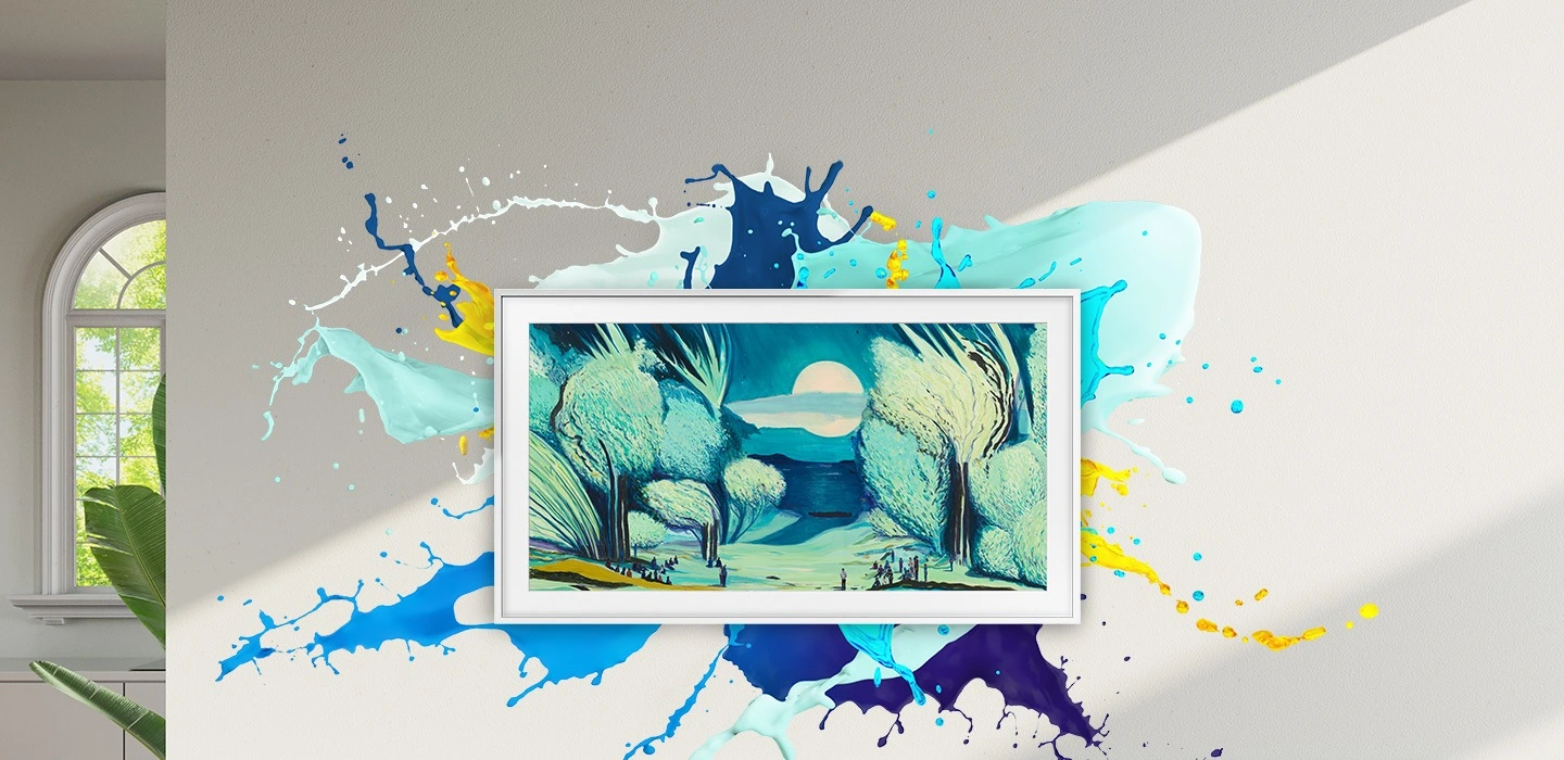 Samsung QE55LS03FAUXXH — The Frame w aranżacji wnętrza