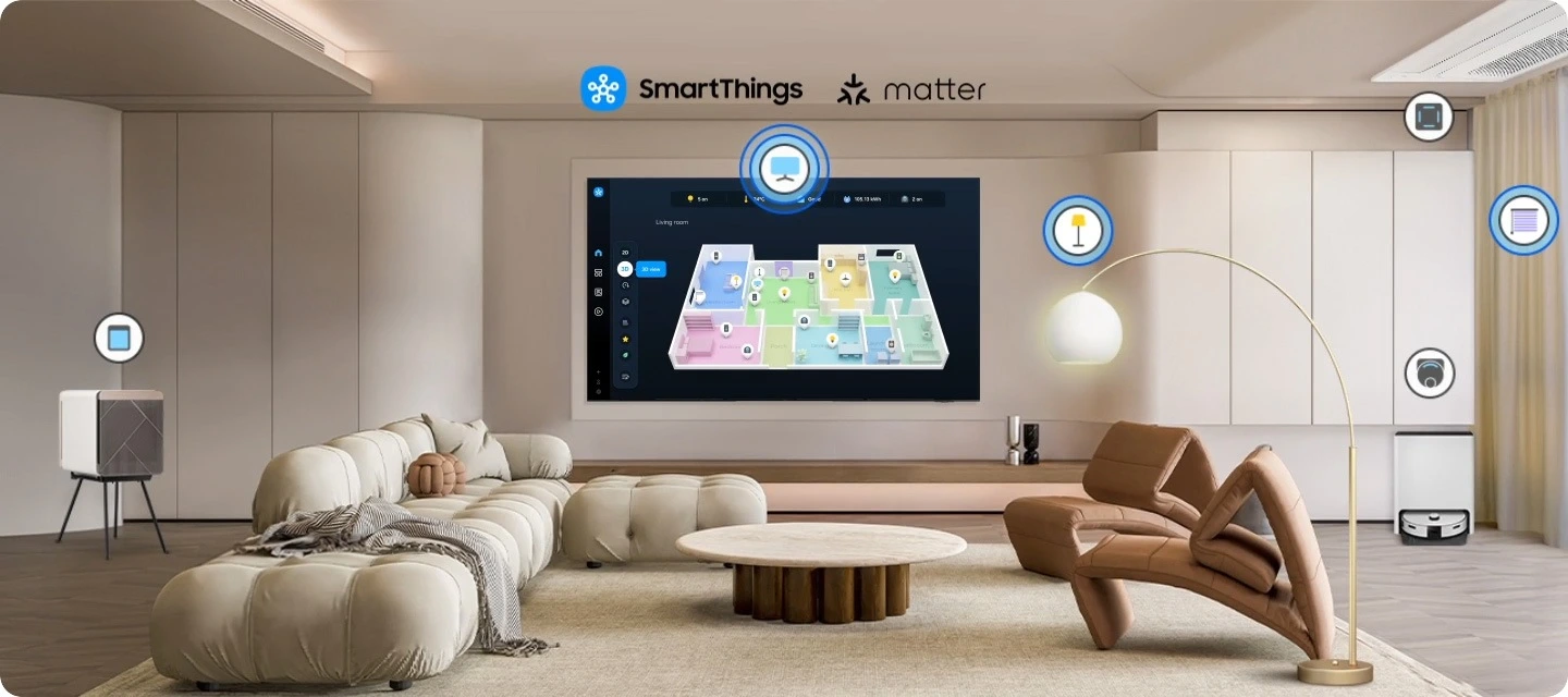 Samsung UE43U8092FUXXH — Sterowanie domem ze SmartThings