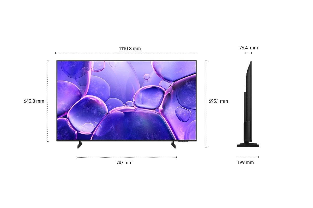 50" Crystal UHD U8092F 4K Smart TV (2025) — UE50U8092FUXXH — widok 10