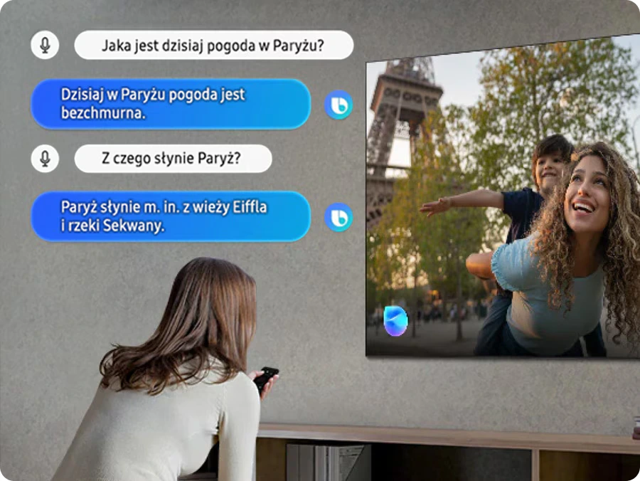Samsung QE55Q8FAAUXXH — Asystent głosowy Bixby