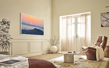 Samsung QE65LS03FWUXXH — The Frame w aranżacji wnętrza