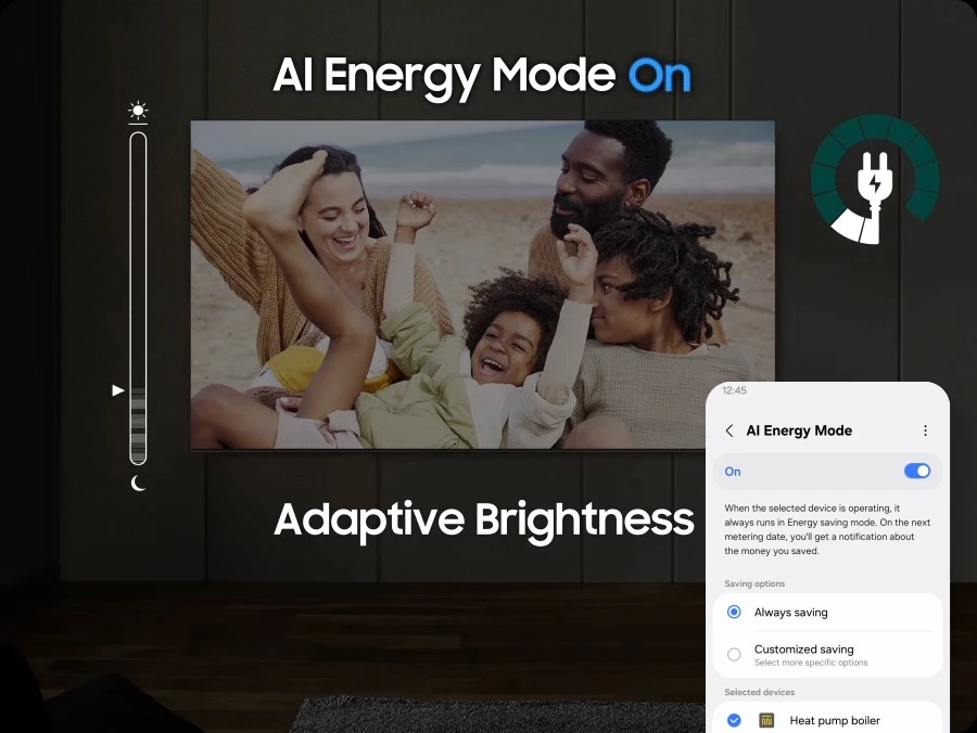 Samsung QE55QN85FAUXXH — Tryb AI Energy