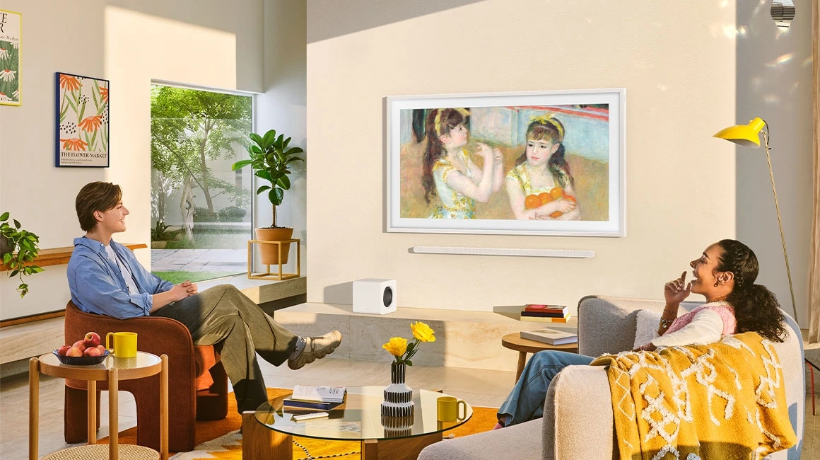 Samsung QE55LS03FAUXXH — The Frame w aranżacji wnętrza