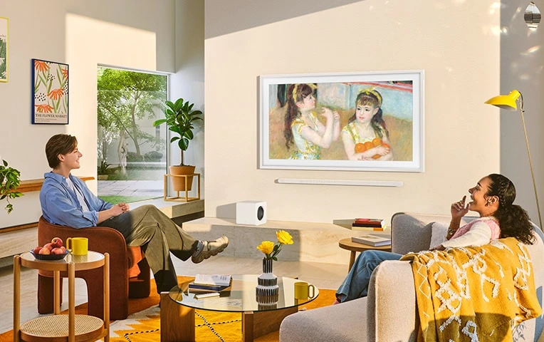 Samsung QE55LS03FAUXXH — The Frame w aranżacji wnętrza