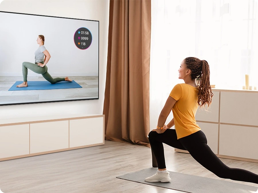 Samsung UE43U8092FUXXH — Dane treningu na ekranie