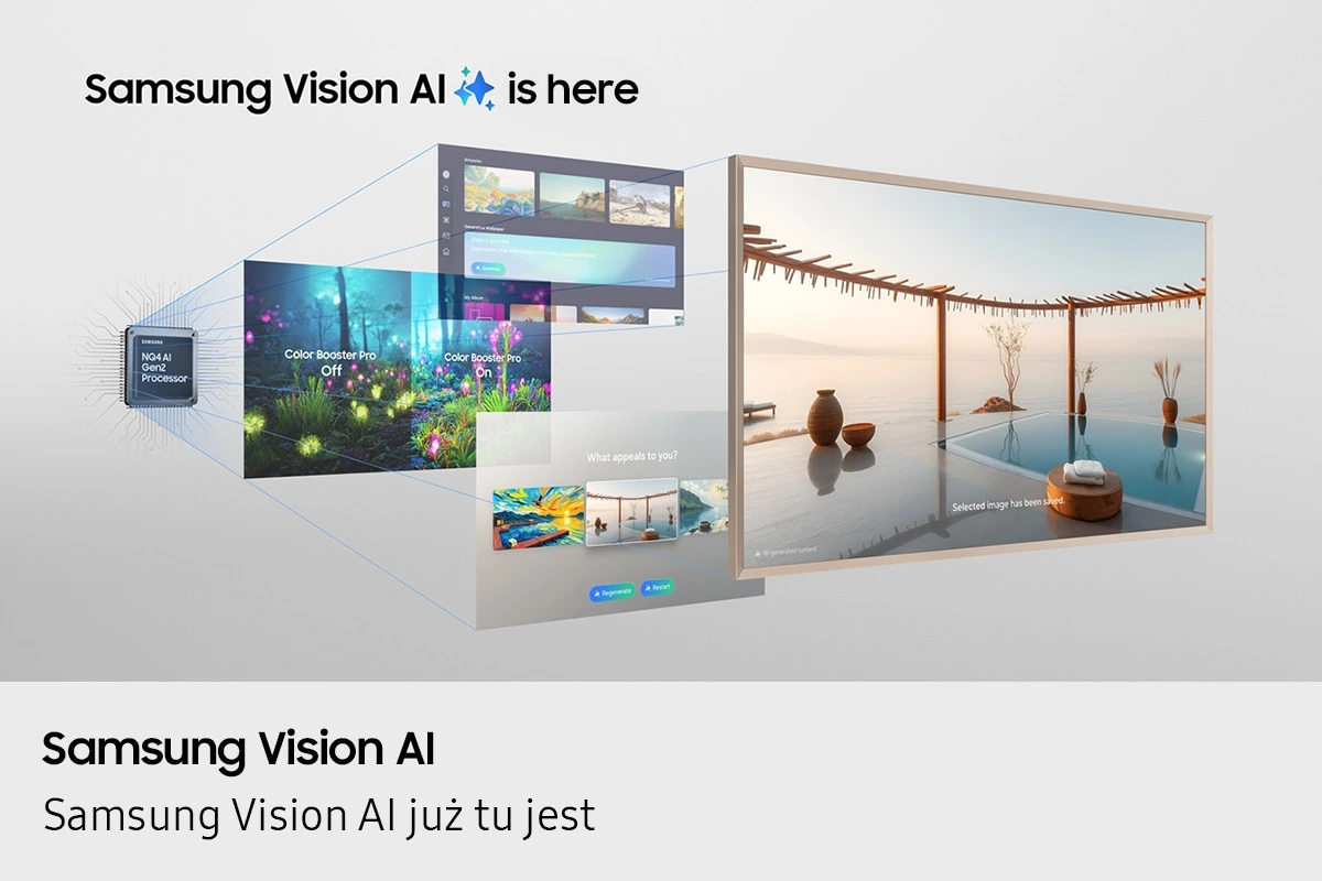 55” The Frame 4K Vision AI Smart TV (2025) — QE55LS03FAUXXH — widok 8