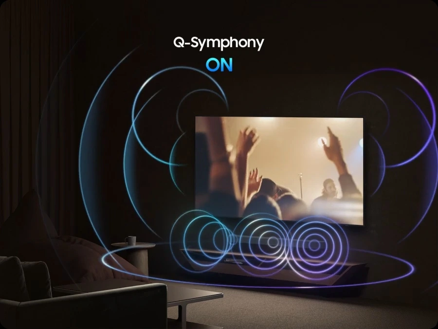 Samsung QE55QN85FAUXXH — Q-Symphony — wspólne brzmienie