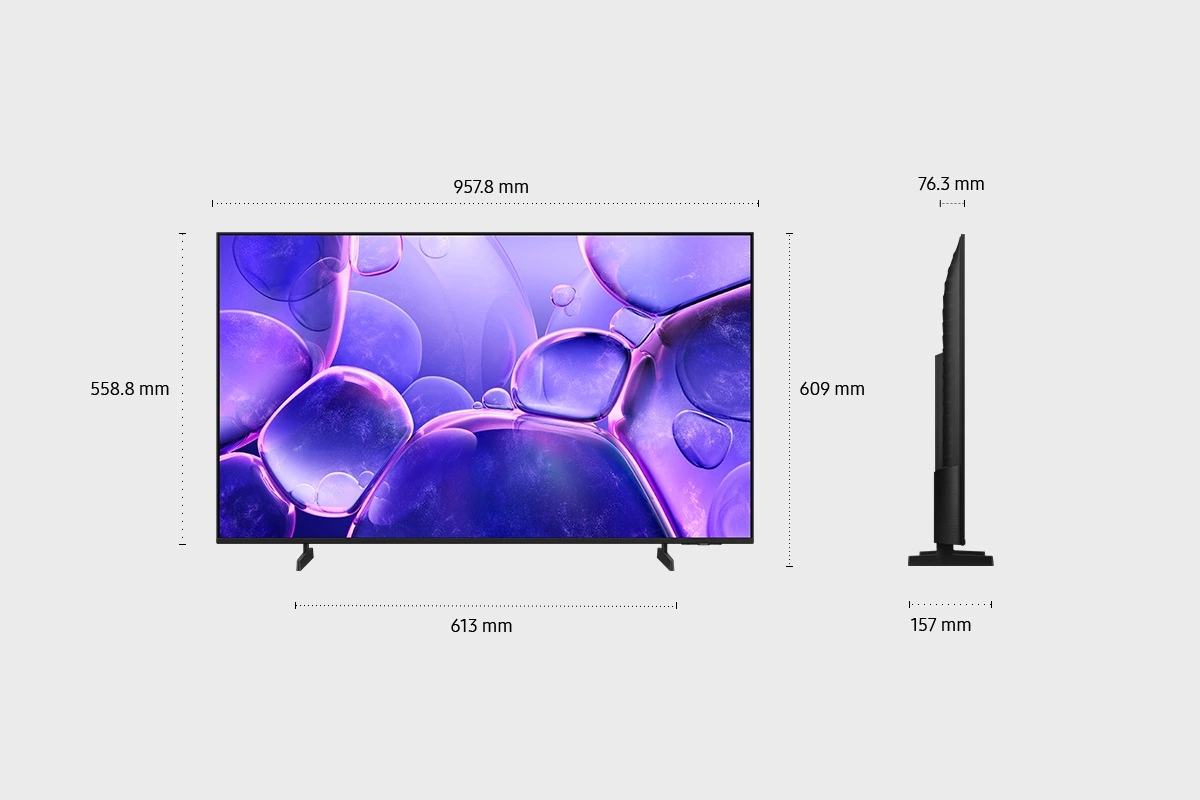43" Crystal UHD U8092F 4K Smart TV (2025) — UE43U8092FUXXH — widok 10