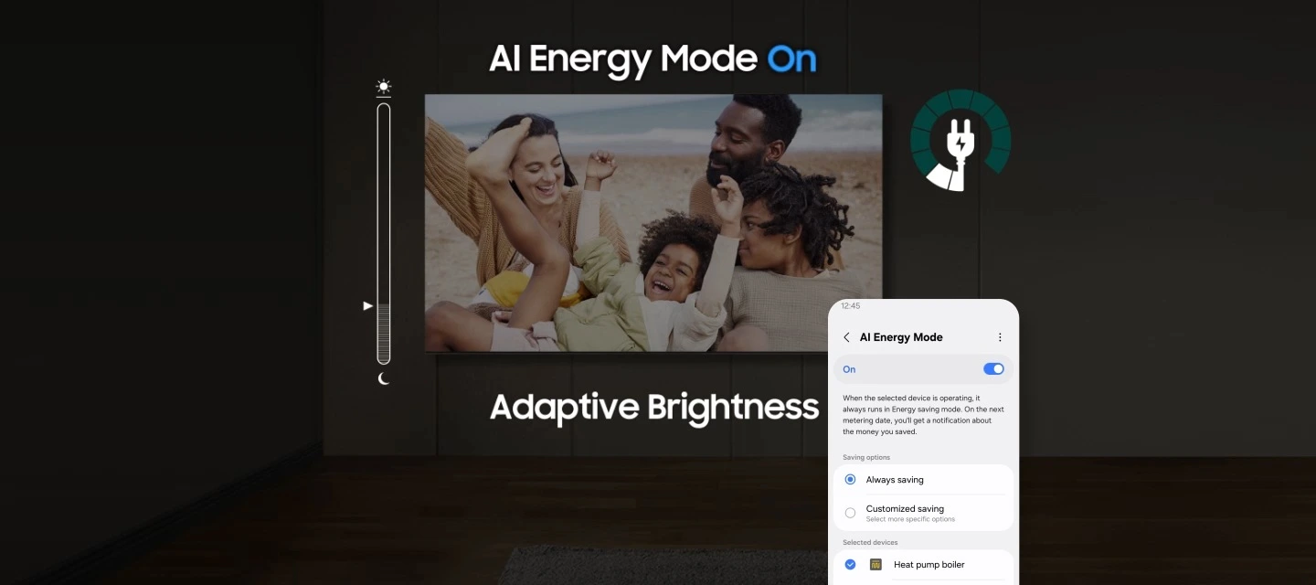 Samsung UE43U8092FUXXH — Tryb AI Energy